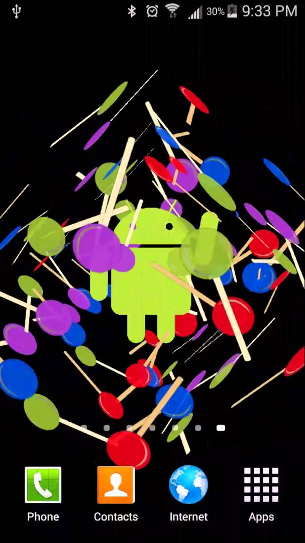 Android Lollipop 3d Live Wallpaper
