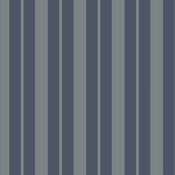 Navy Blue Tailor Stripe Wallpaper Wall Sticker Outlet