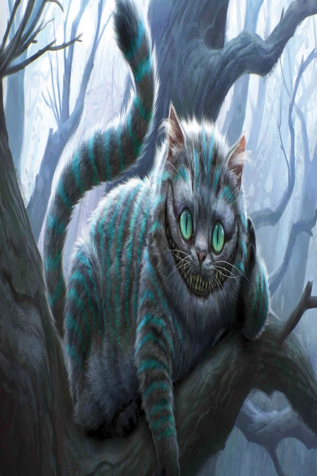 Wallpaper Cheshire Cat Pixel Exotic