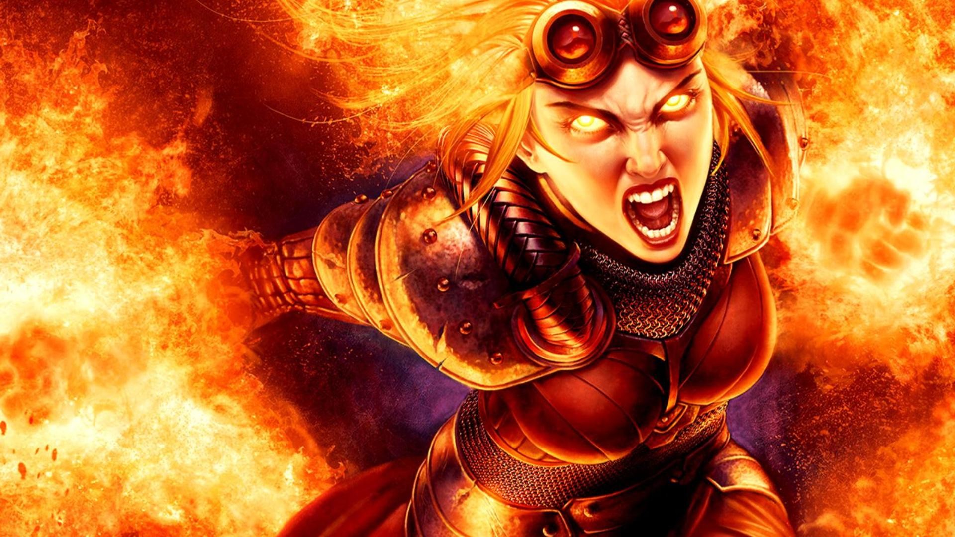 Wallpaper Fire Magic The Gathering Warriors Chandra