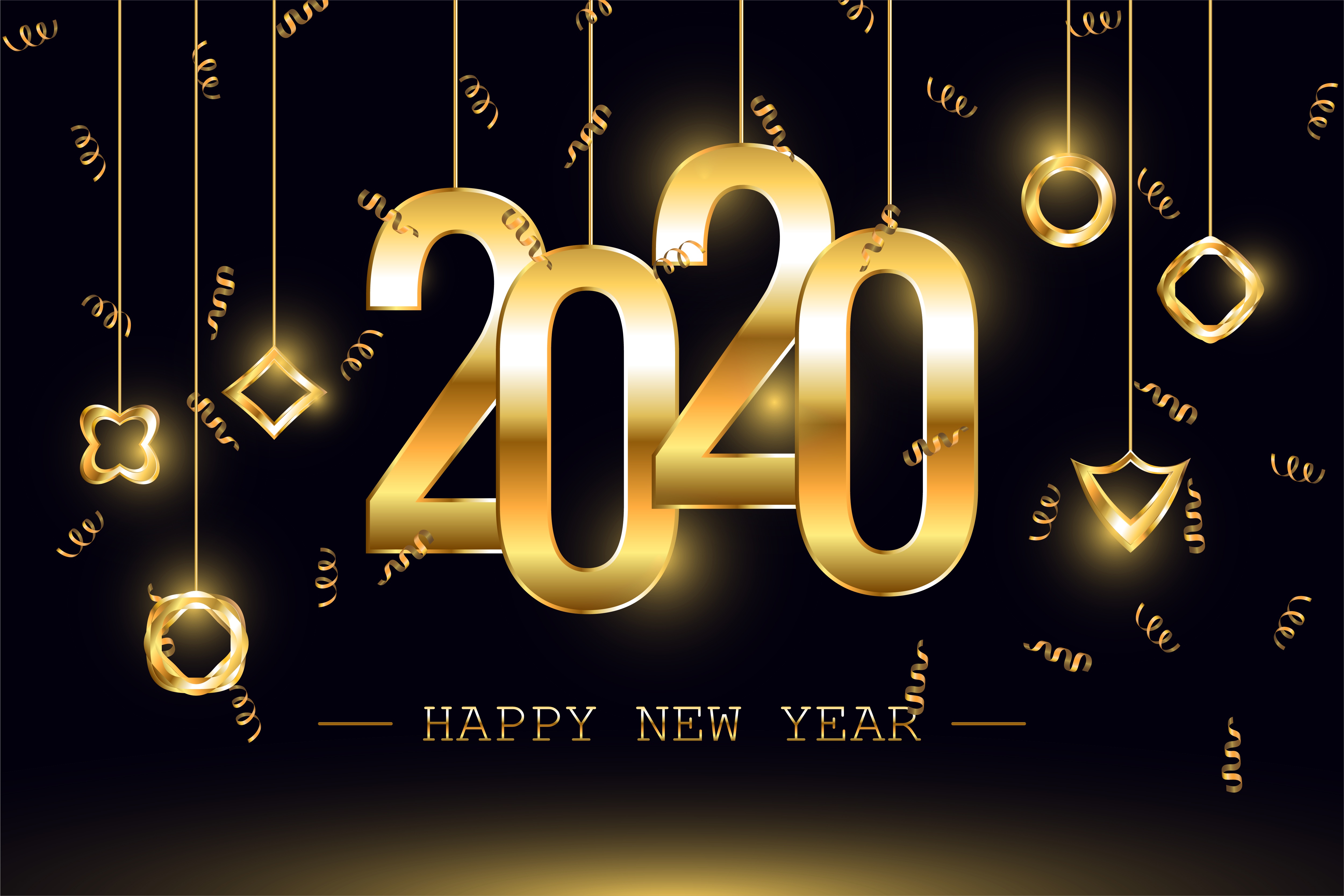 New Year 2020 4k Ultra HD Wallpaper Background Image 5001x3334