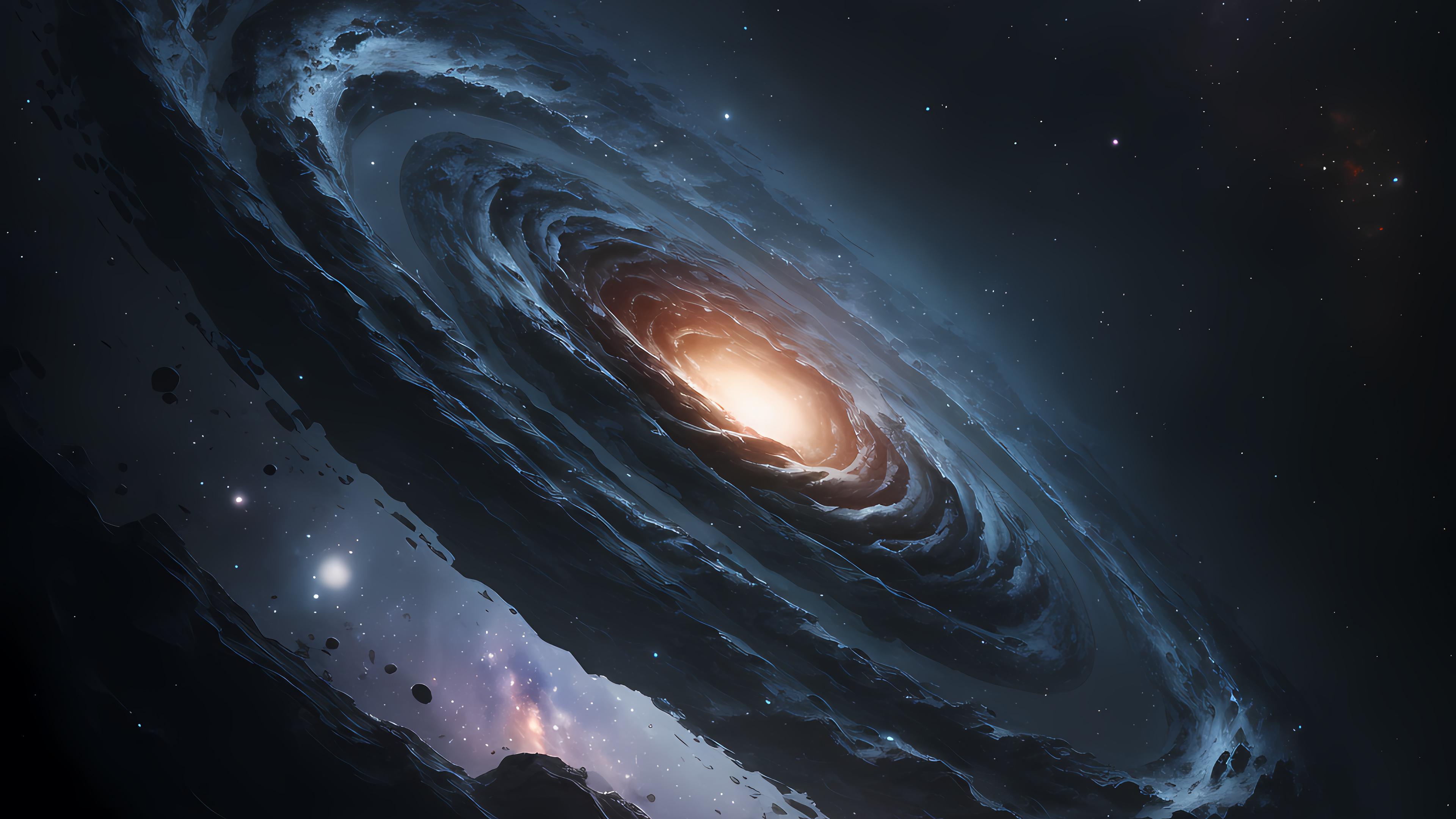 Galaxy Stars Space Digital Art Wallpaper 4k HD Pc 1010i