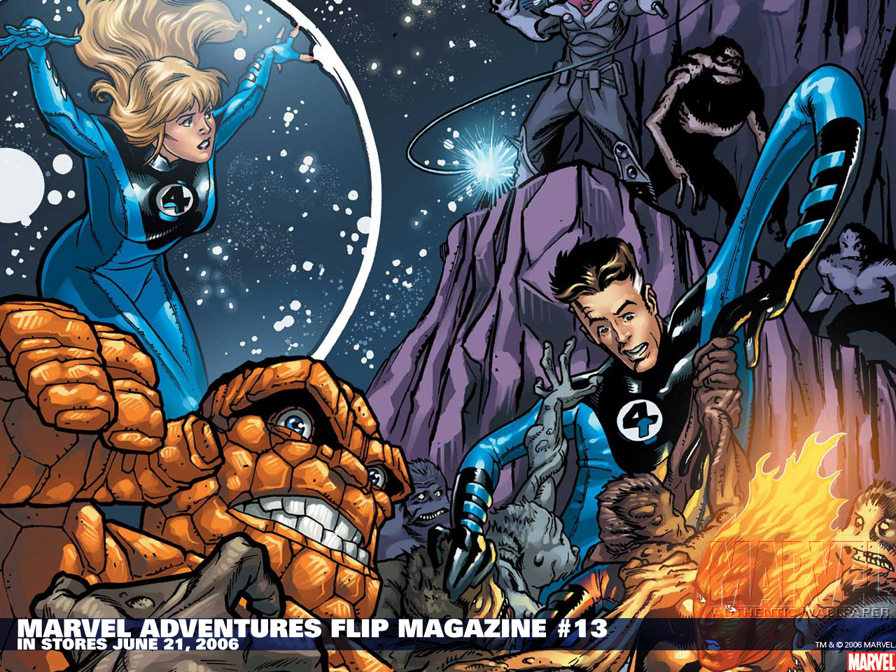 New Fantastic Four Background Wallpaper