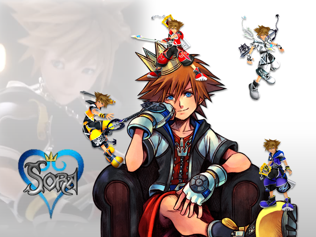 Kingdom Hearts Sora Wallpaper White Background By Tigercubby On