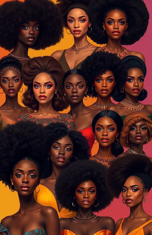 Beautiful Black Women Wallpaper