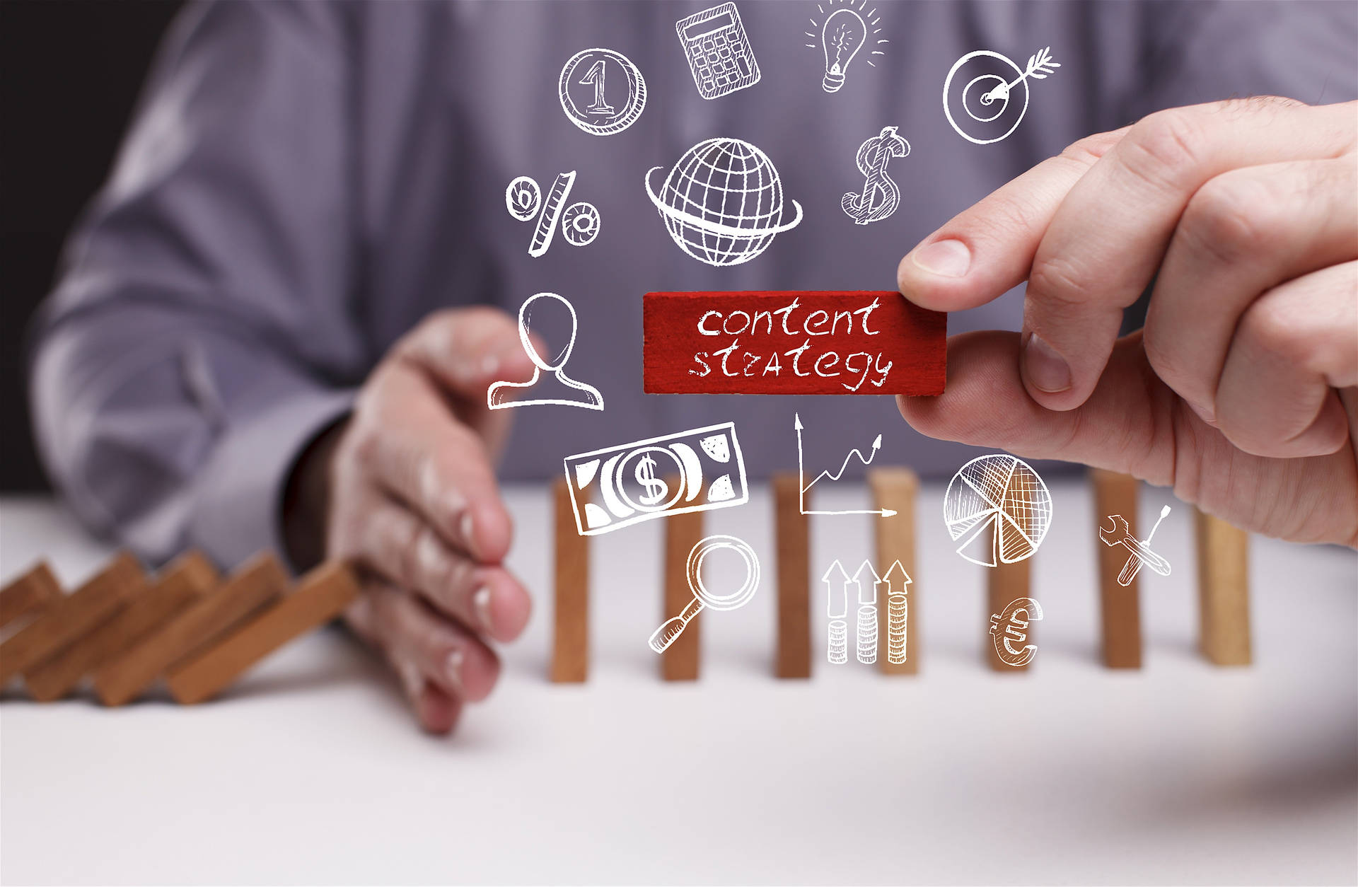 Content Strategy With Domino Effect U91o1ayst2ygg3mu Wallpaper