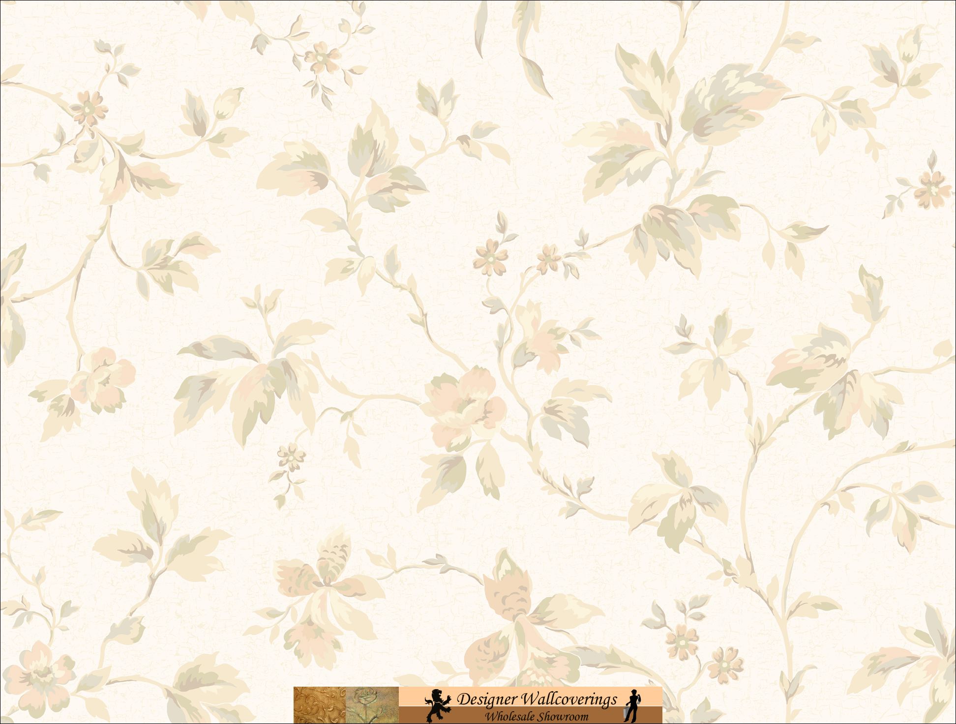 Orange Country Orchid Wall Paper Tag Designer Wallcoverings