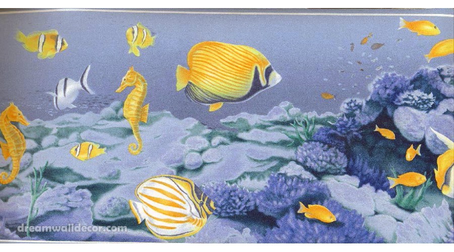 Free download Home Under Sea Fish World Wallpaper Border [900x500] for