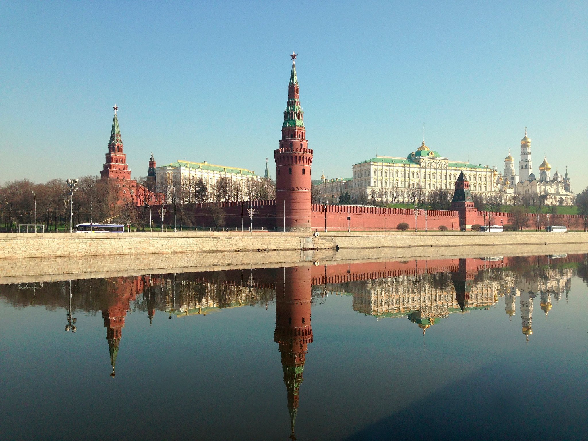 Capital Russia Moscow Kremlin Wallpaper