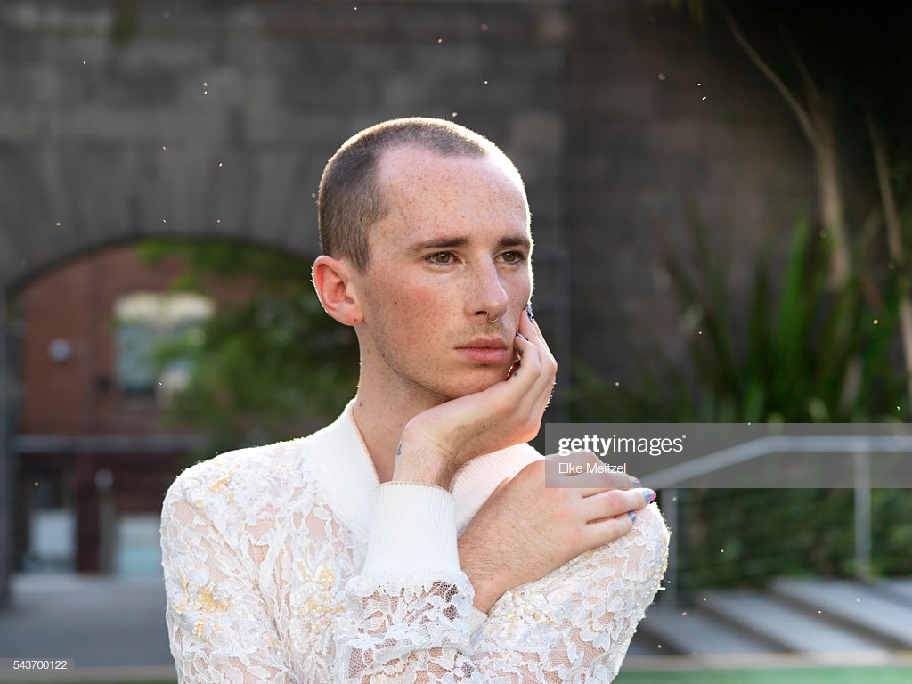 Androgynous Man With Nail Art High Res Stock Photo Getty Image