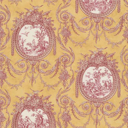Zoomed Waverly Vigte Toile Wallpaper