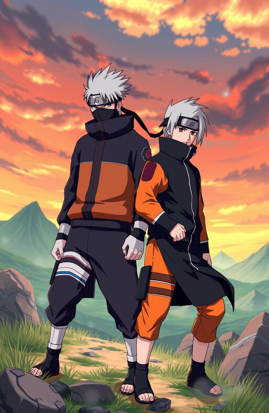 Kakashi And Obito Wallpaper