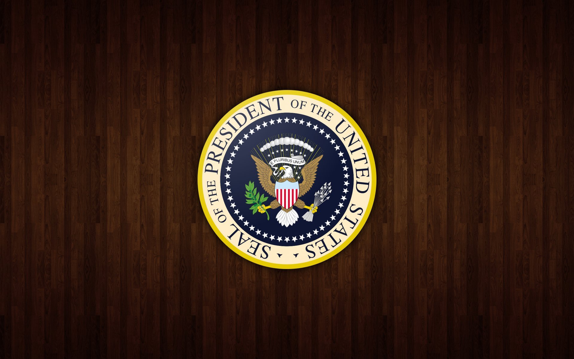 Shield United States President Logo Wood HD Wallpaper