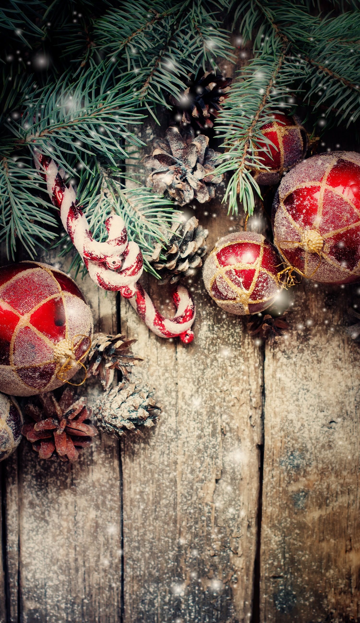 Rustic Christmas iPhone Wallpaper On