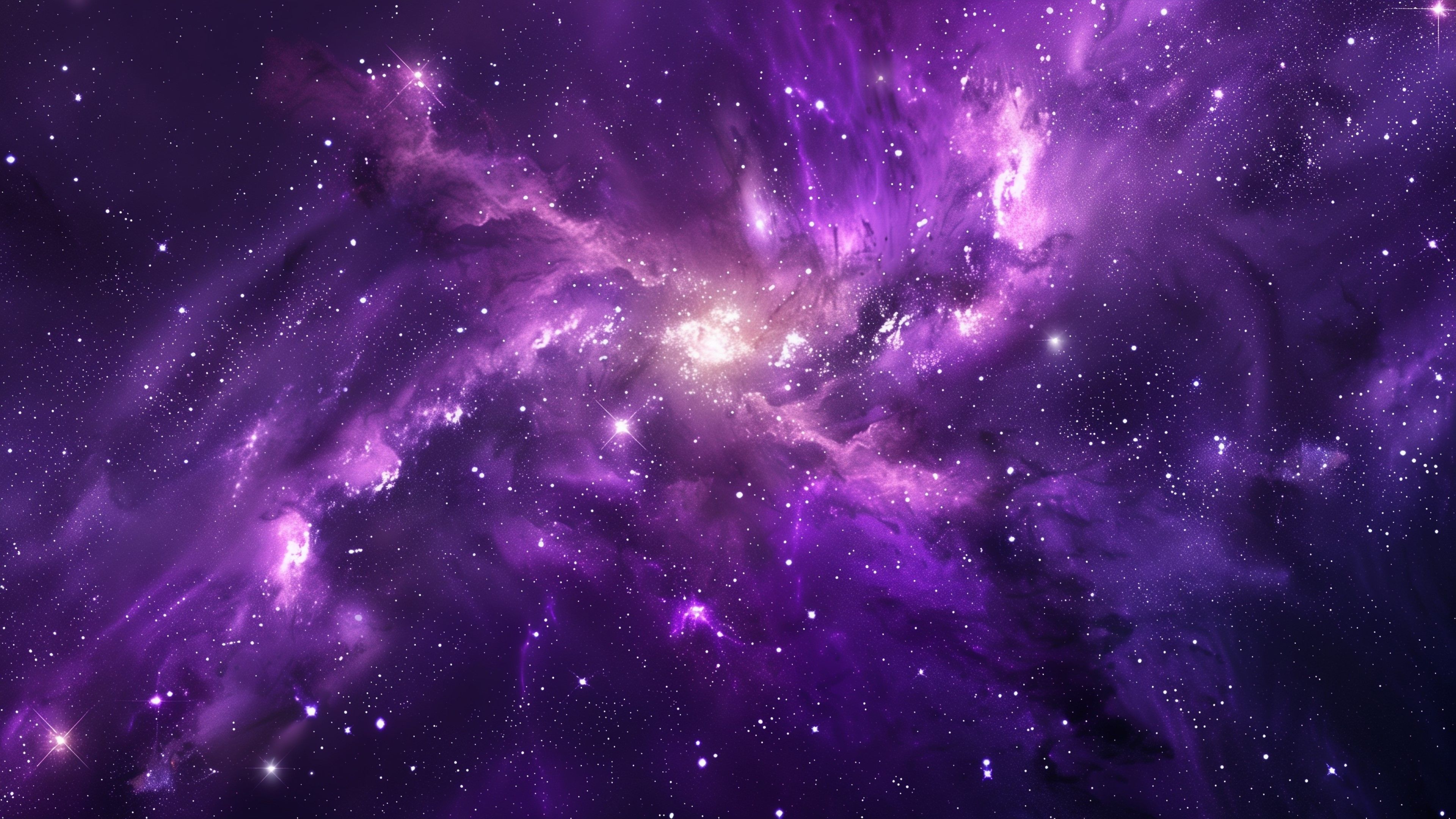 Purple Galaxy Hd Wallpaper High Quality In