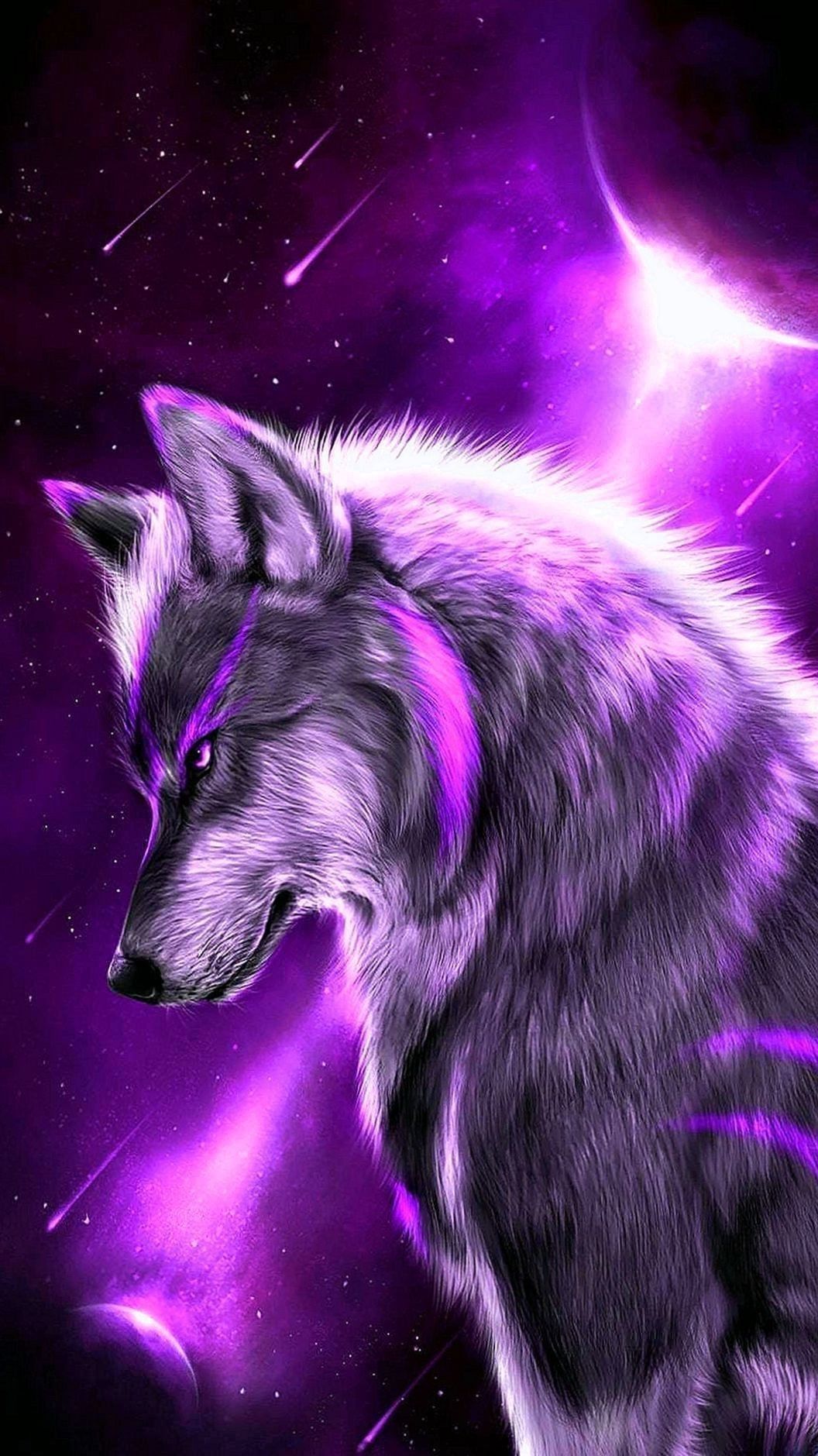 Animated Wolf Logo Wallpaper Pro Olhos De