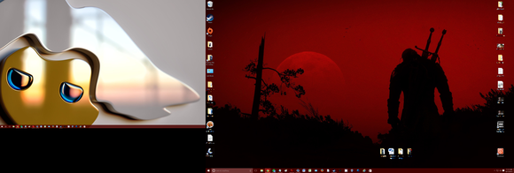 Of Dual Displays With Different Desktop Wallpaper In Windows