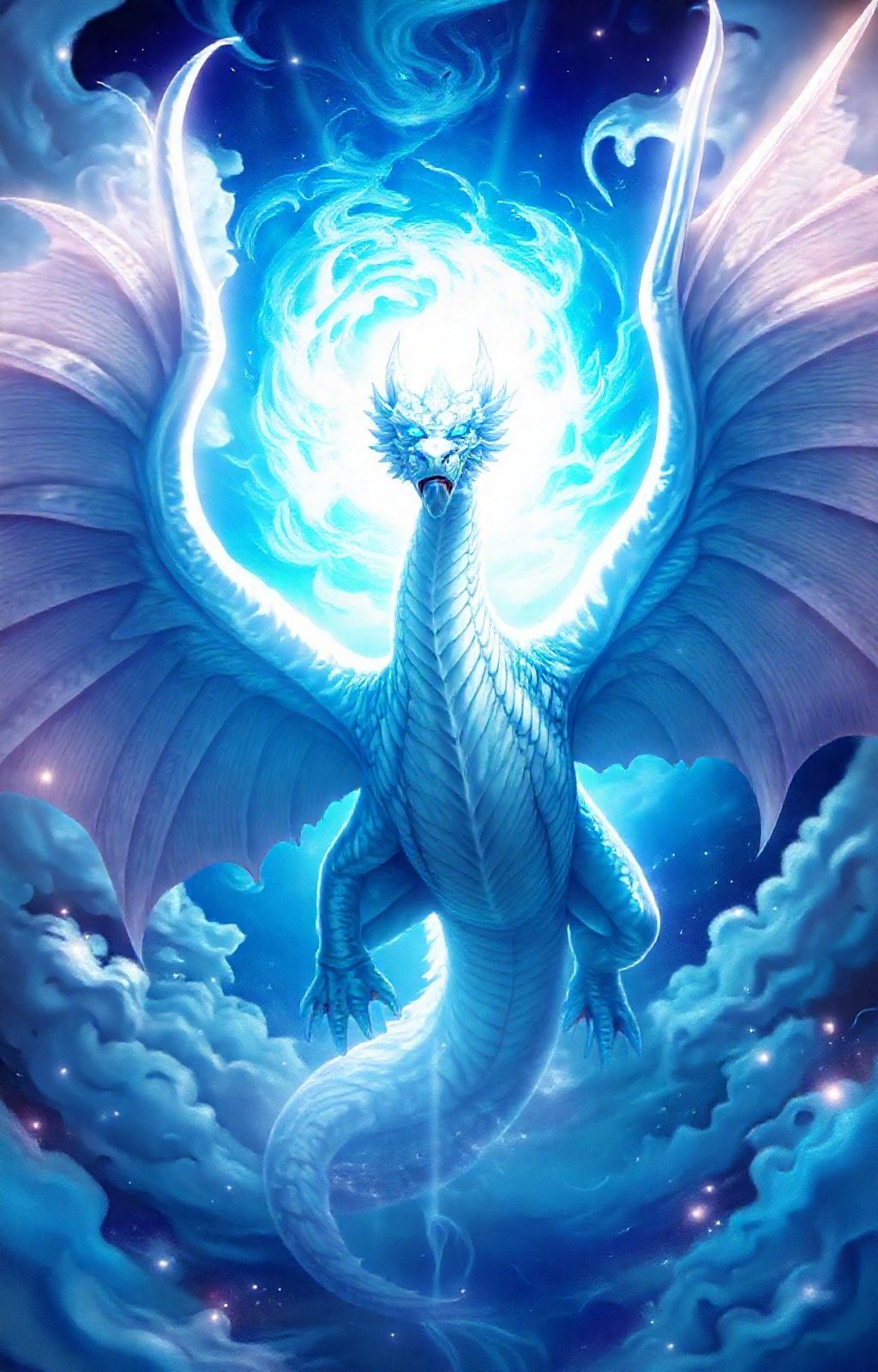 Blue Eyes White Dragon Wallpaper