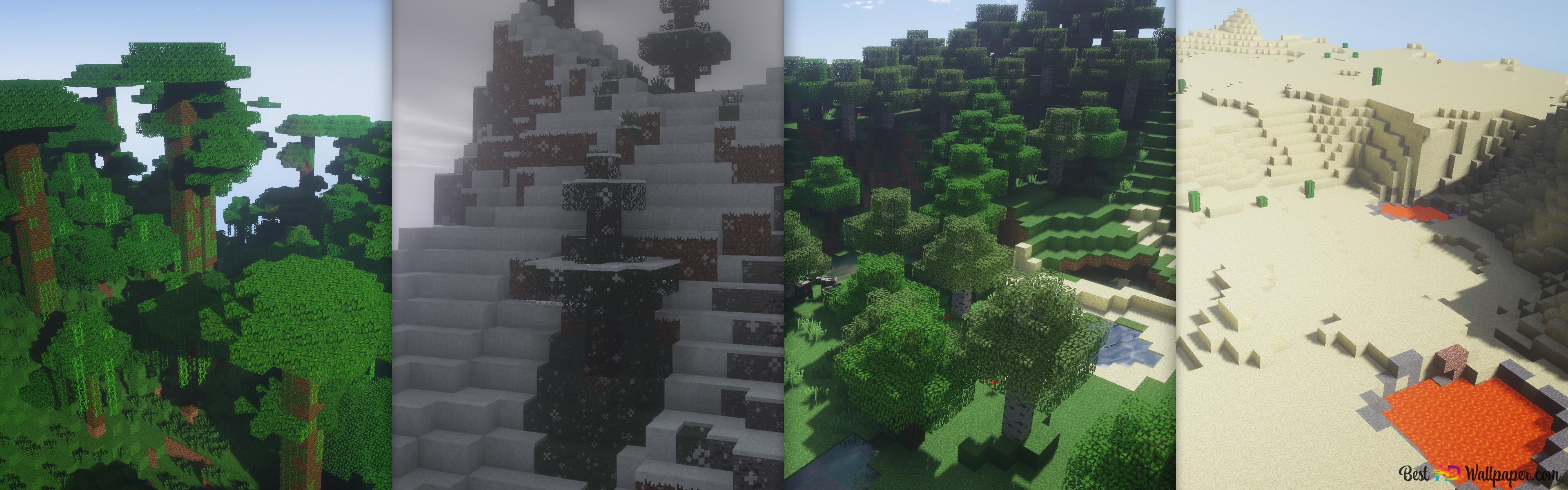 Minecraft Landscape 4k Wallpaper