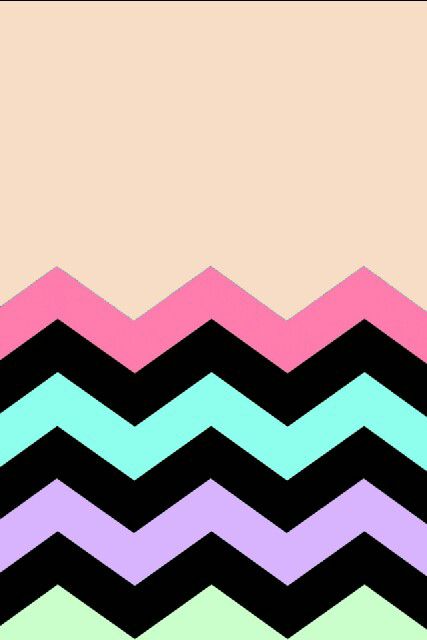 Pastel Chevron iPhone Wallpaper For The