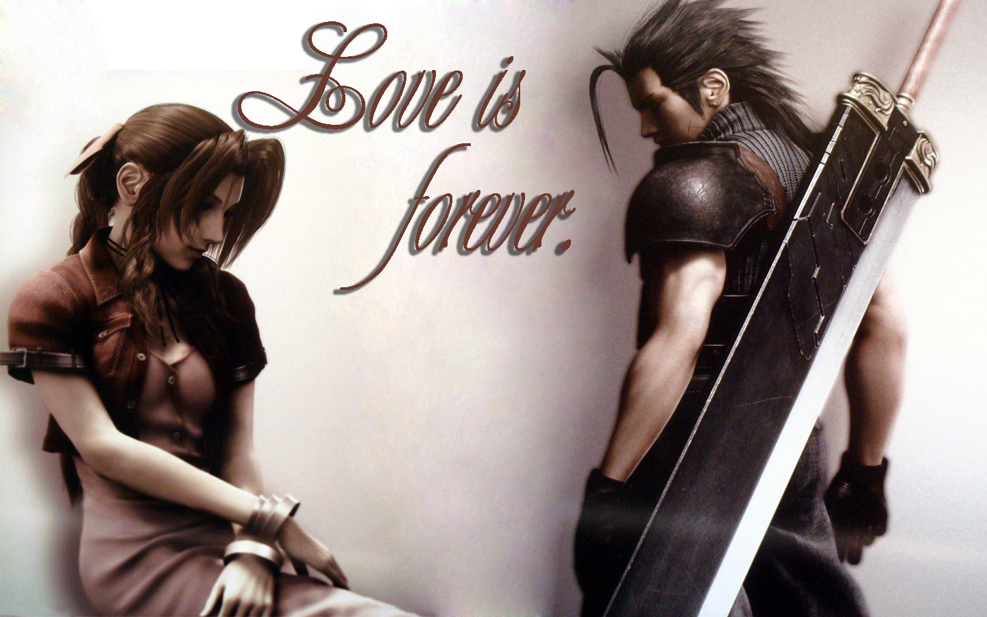 Aerith And Zack By Extremenikita Fan Art Wallpaper Games