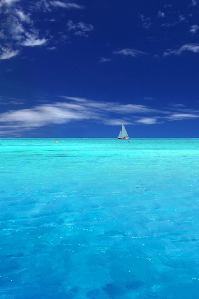 Ocean Background Simply Beautiful iPhone Wallpaper