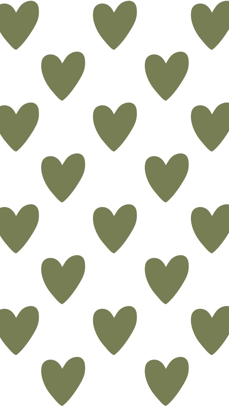 Heartwarming Green Hearts Wallpaper