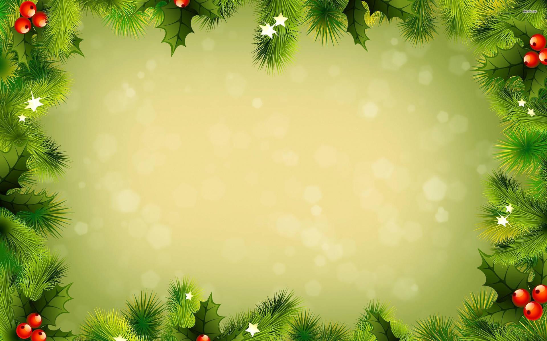Download Green Christmas Background Wallpaper