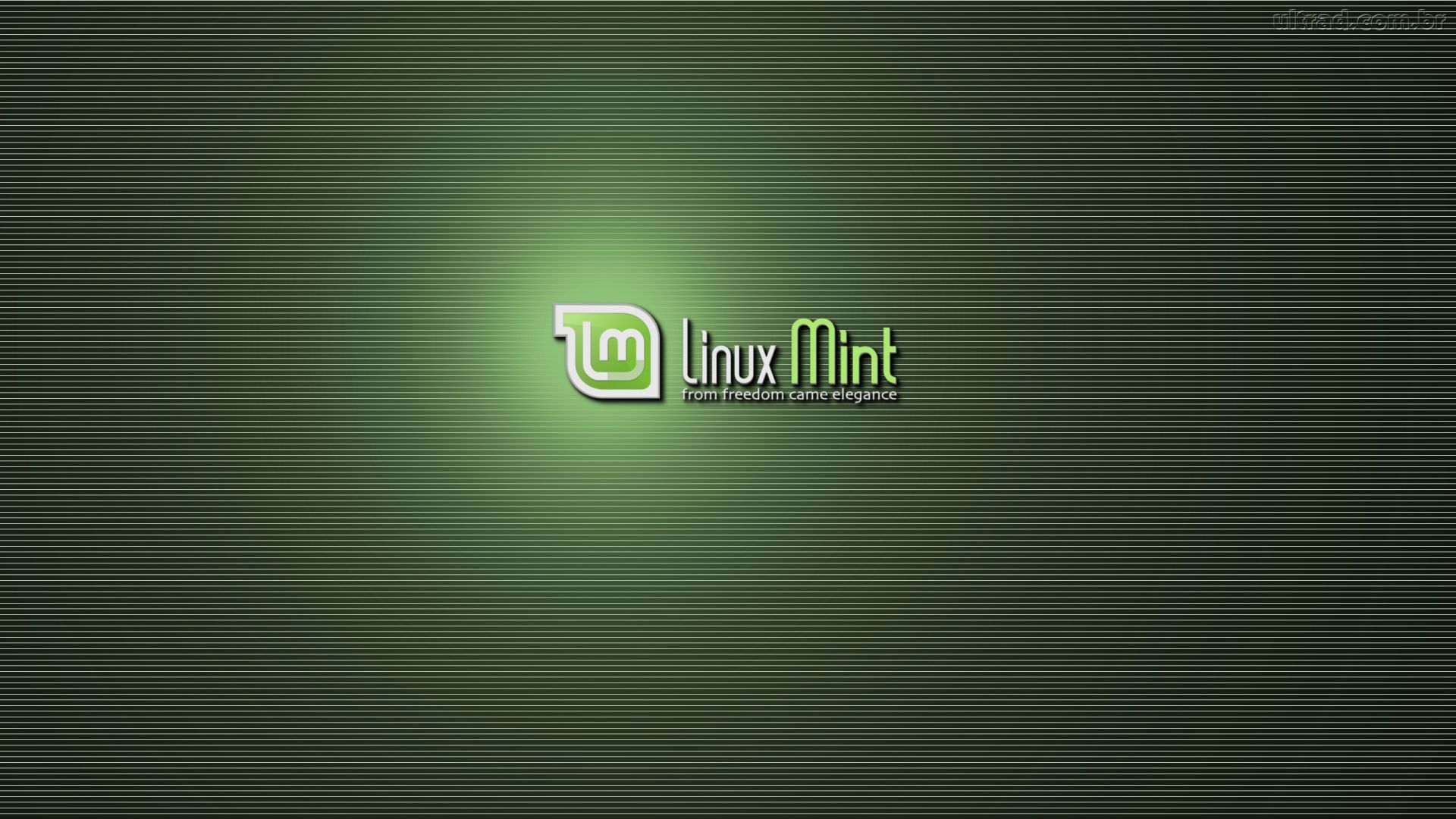 Wallpaper Linux Verde Listrado Elegancia Liberdade Papel Parede