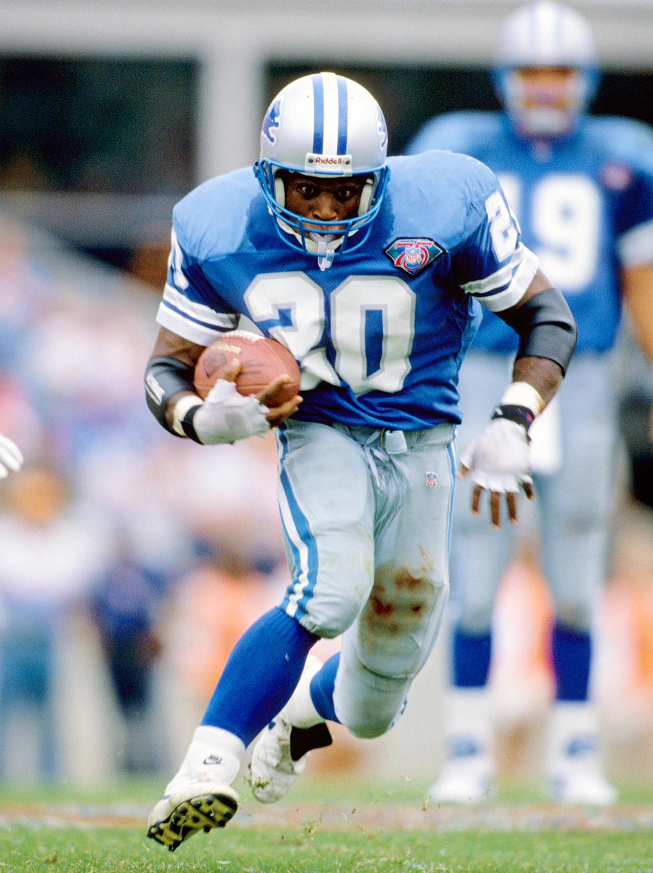 Barry Sanders Wallpaper Lions Hawaii Blue And Grey W