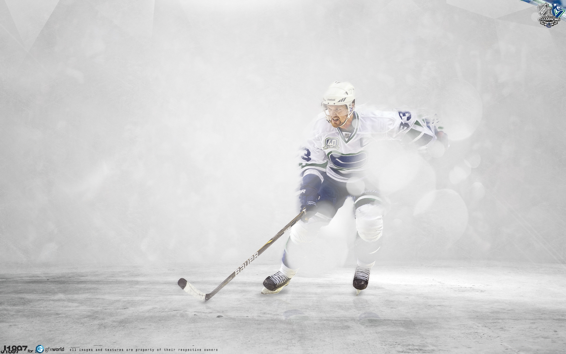 Hockey player Henrik Sedin on ice wallpapers and images
