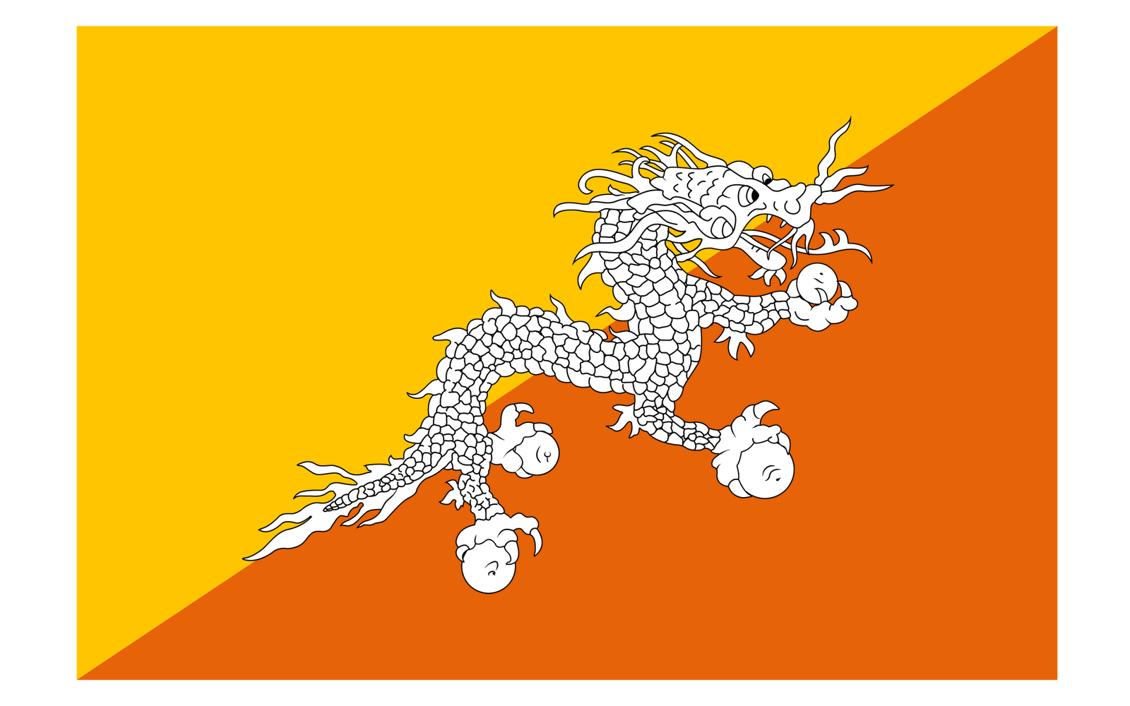 World Flags Bhutan Flag HD Wallpaper