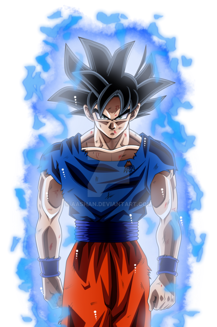 Goku Ultra Instinct by AashanAnimeArt 728x1097