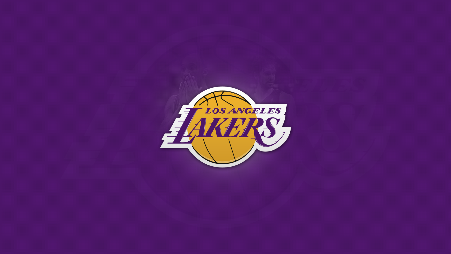 Los Angeles Lakers Team Logo HD Purple Wallpaper Widescreen Desktop