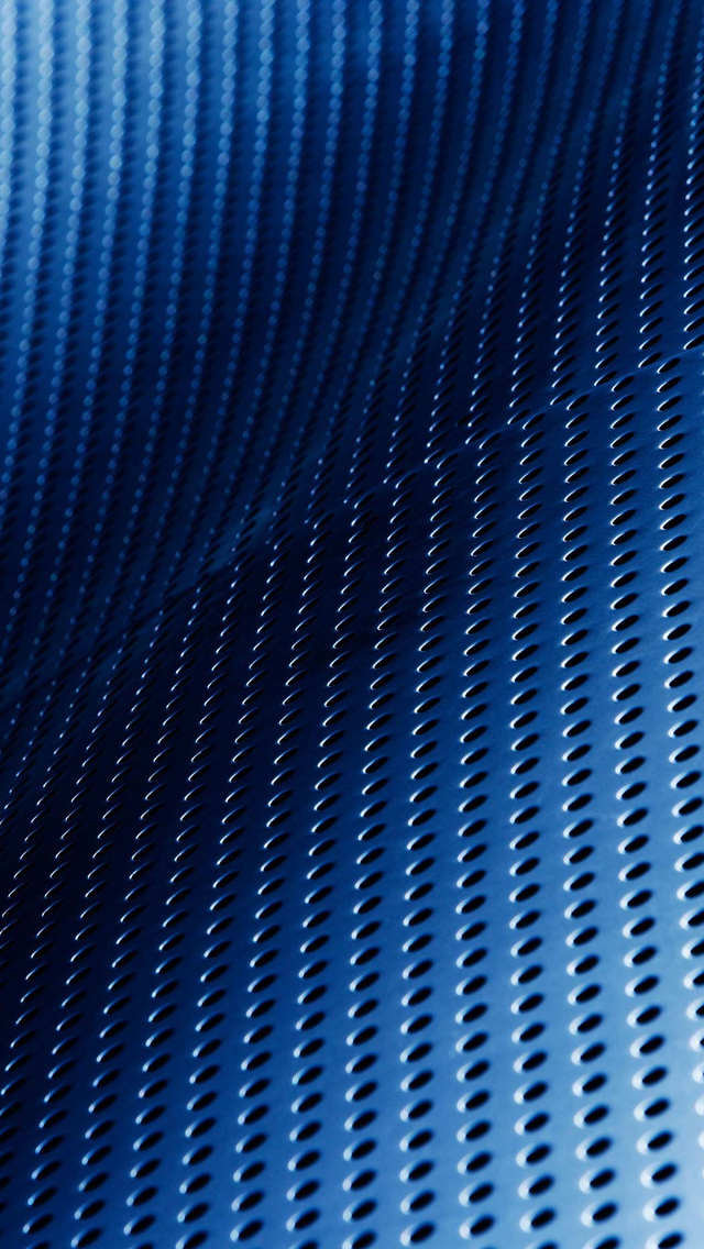 Gradient Blue Metal Holes Wallpaper iPhone