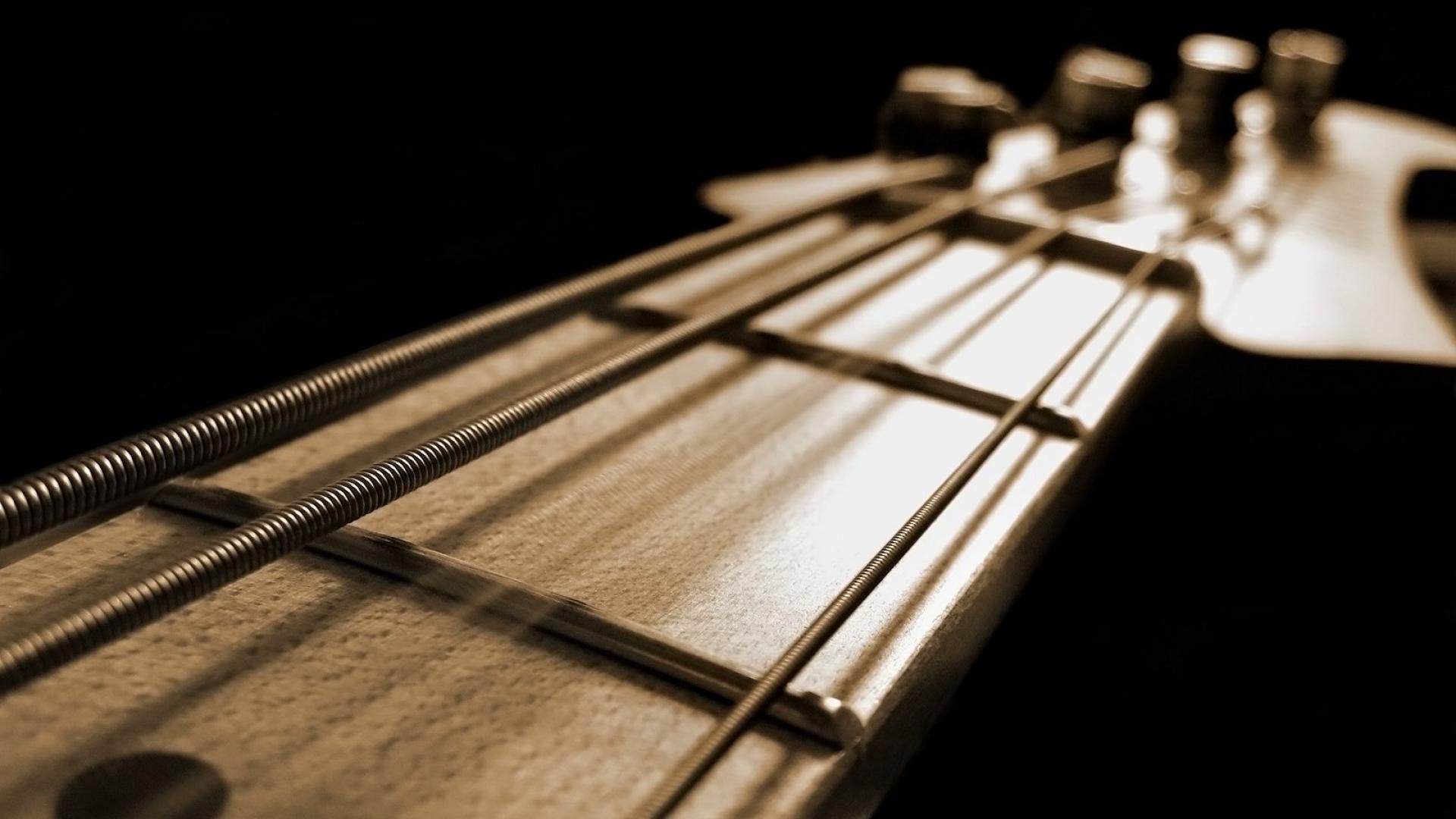 Ringing Bass String HD Wallpaper High