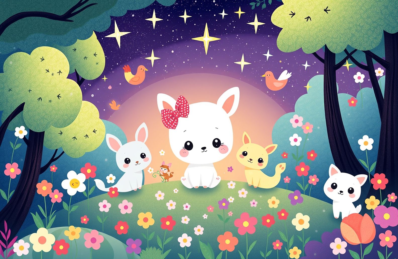 Cute Cartoon Wallpaper For Girls