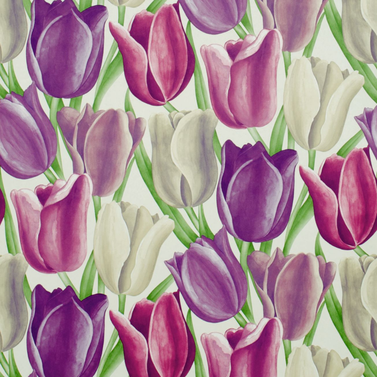  Tulips Wallpaper Vintage Wallpaper Collection Sanderson Wallpaper