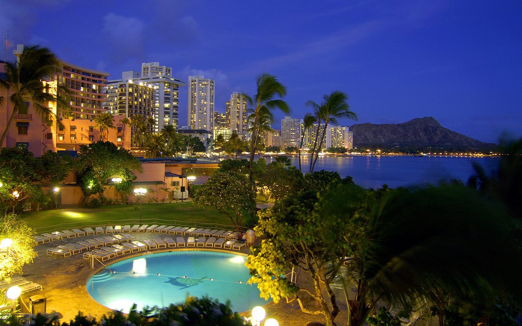 Waikiki At Dusk Hawaii HD Walls Find Wallpaper