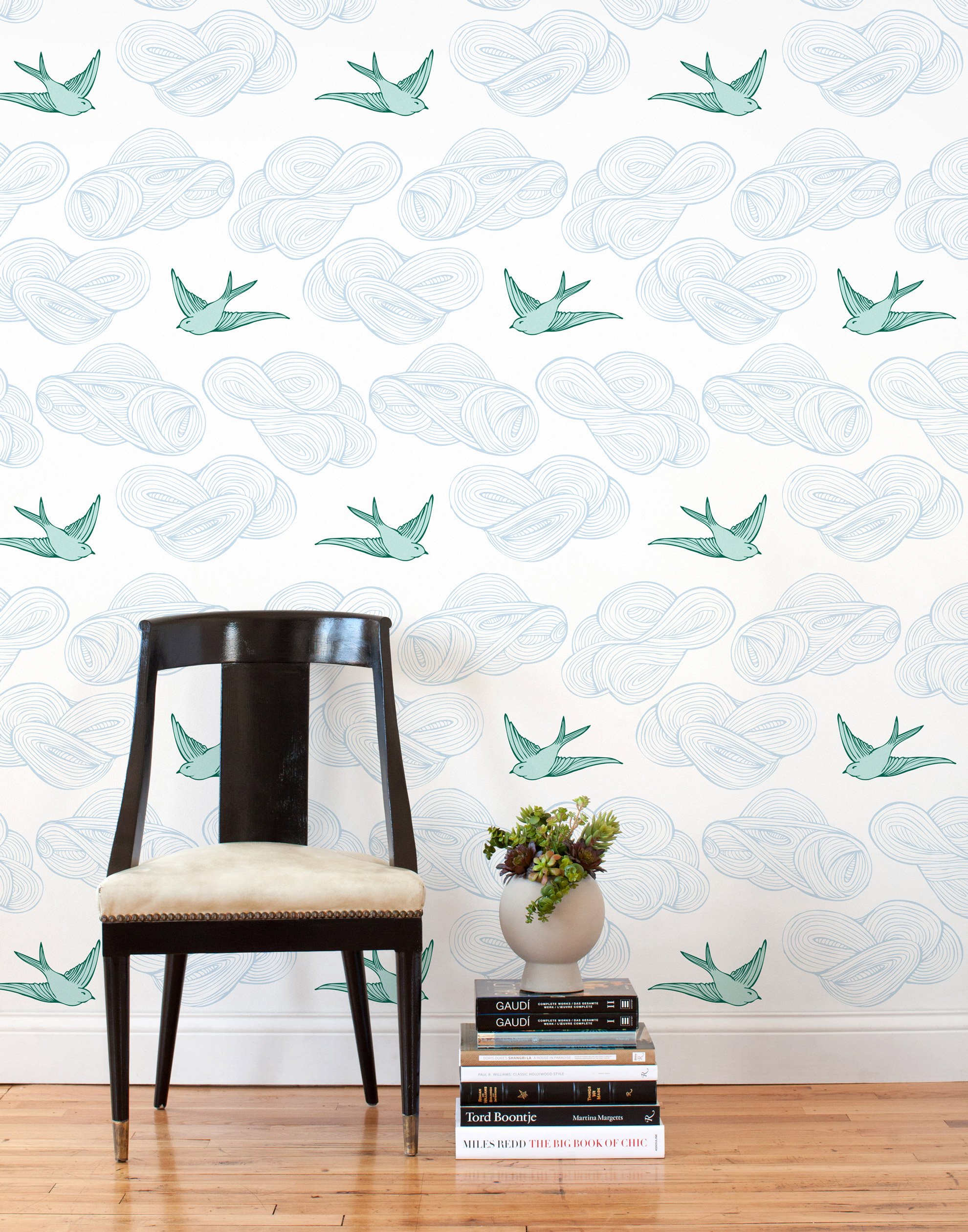 Daydream Green Removable Wallpaper Tile Hygge West
