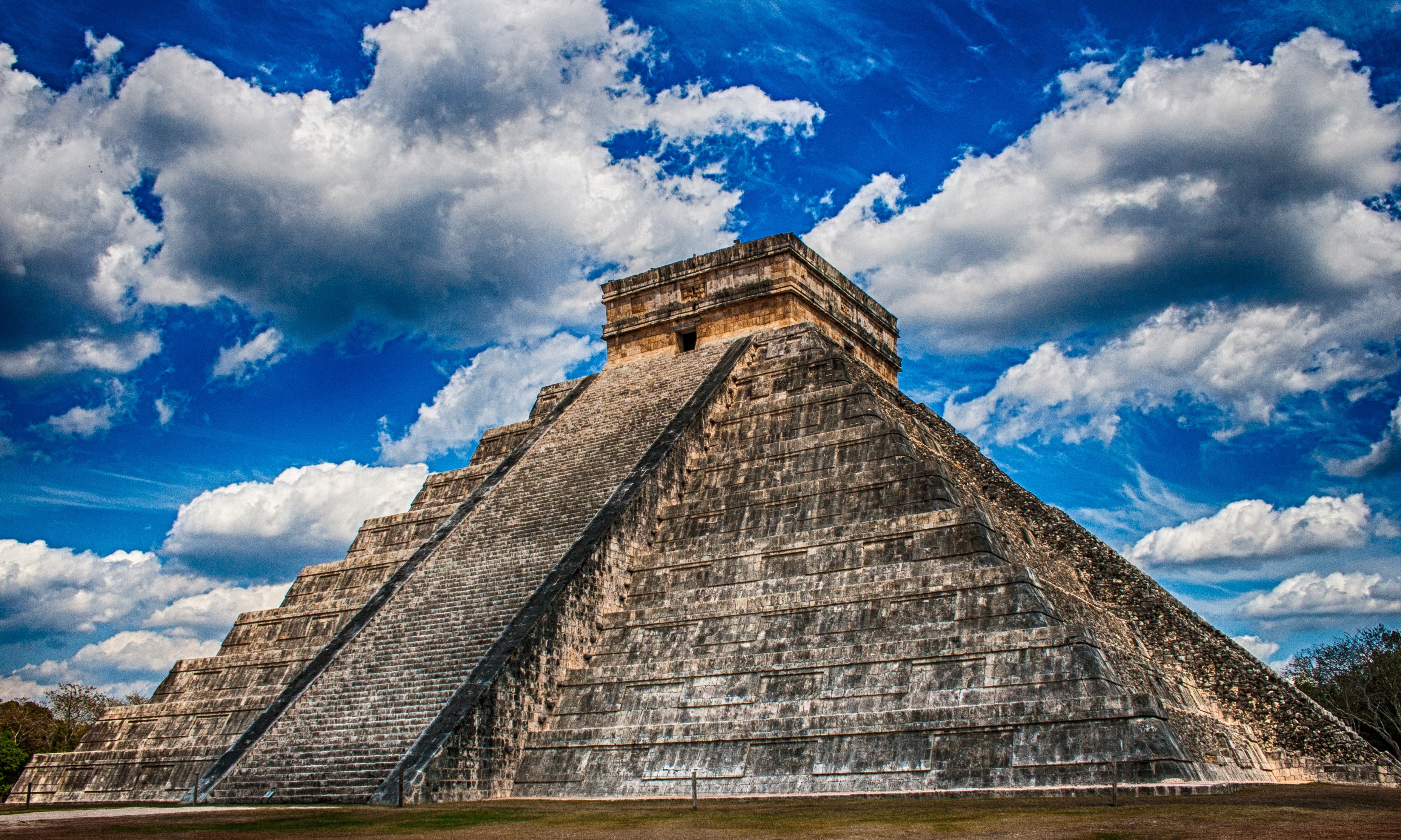 Wallpaper Temple Sky Tourism Tower Mexico Pyramid Ruins