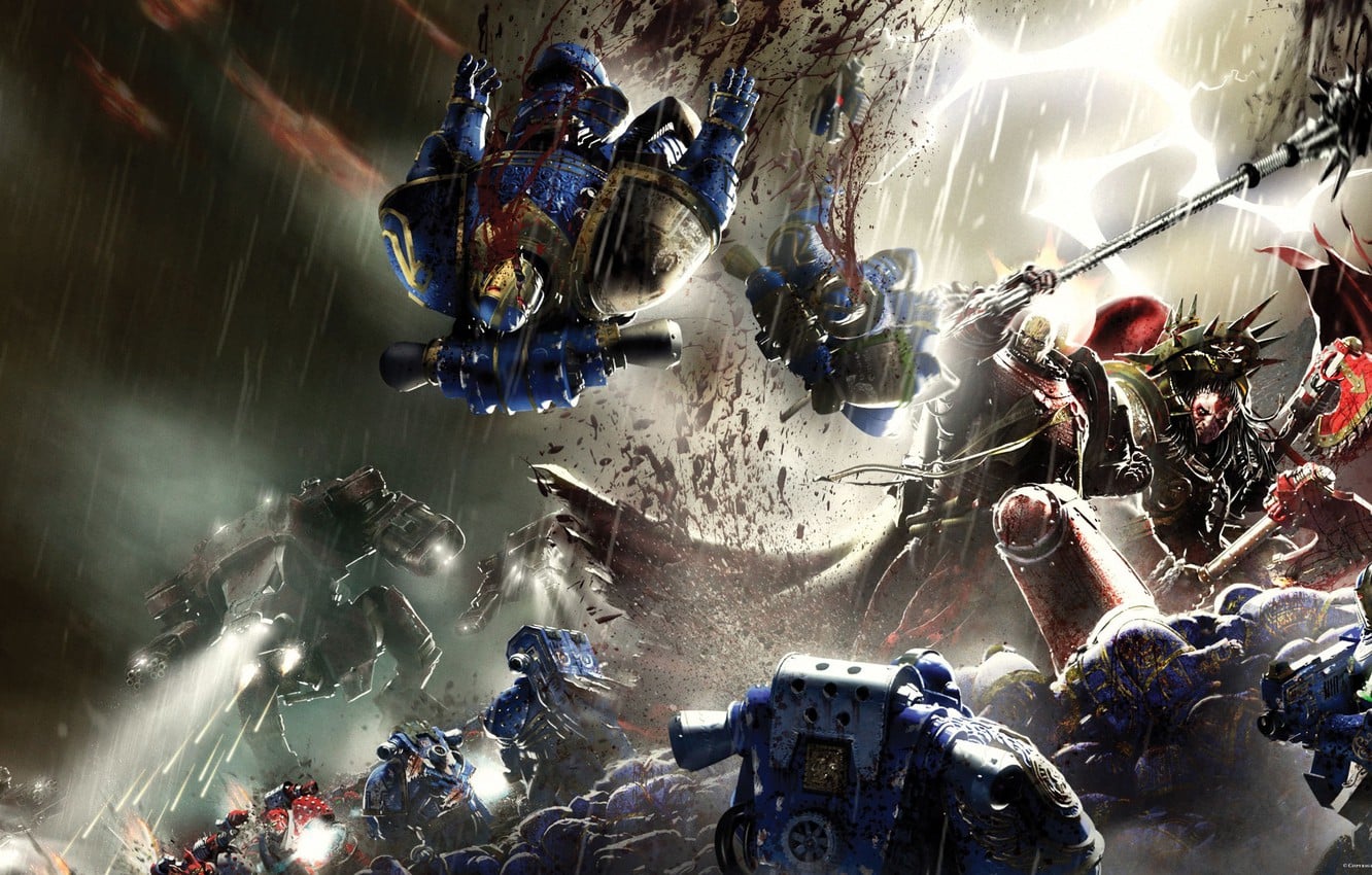 Wallpaper Horus Heresy Warhammer Space Marine Angron