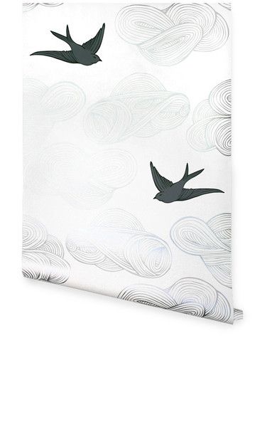 Daydream Wallpaper By Julia Rothman For Hygge West In Silver Hand