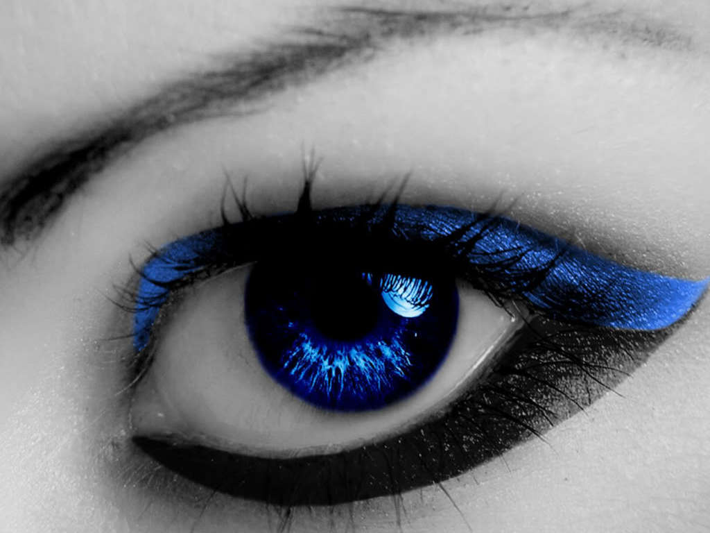 Eyes Wallpaper Blue