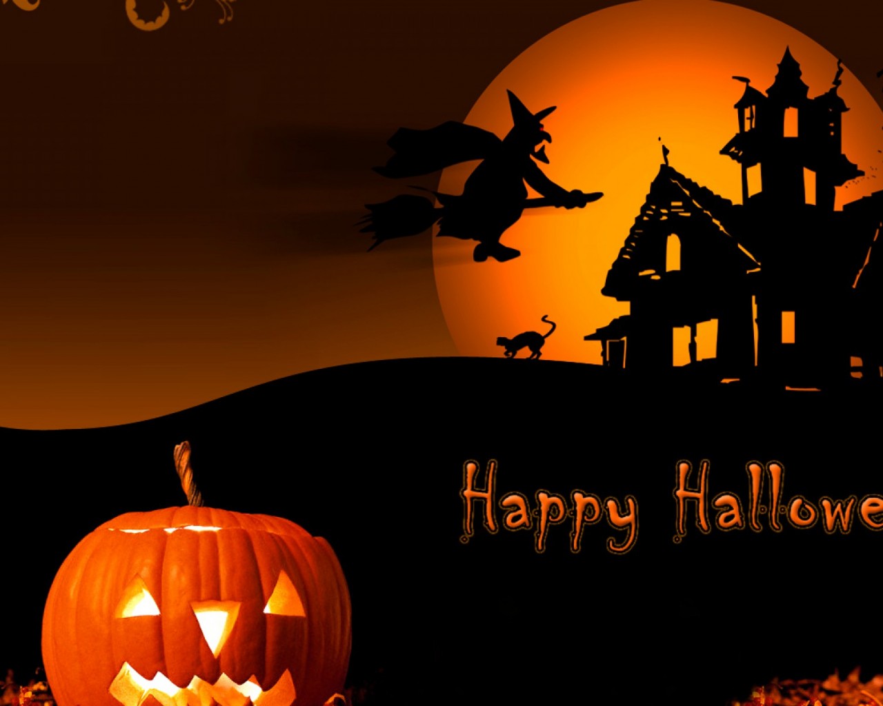 Windows8wallpaperHD Halloween Witches House Html