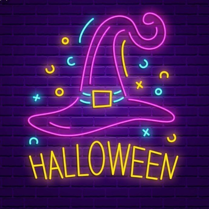 Daily Doses Of Horror Hallow On Neon Halloween Wallpaper