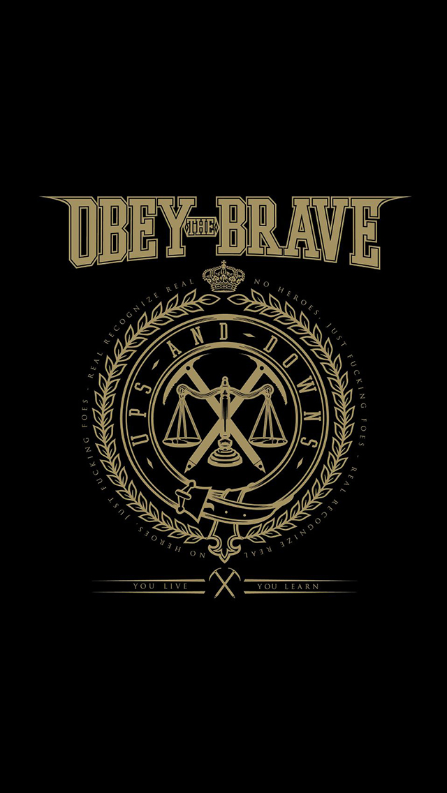 Obey The Brave Ups And Downs iPhone Wallpaper