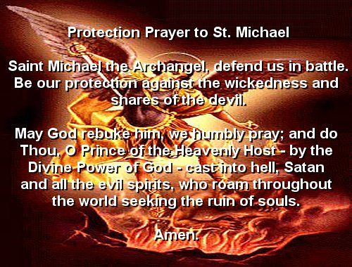 Angel Protection Prayer To St Michael