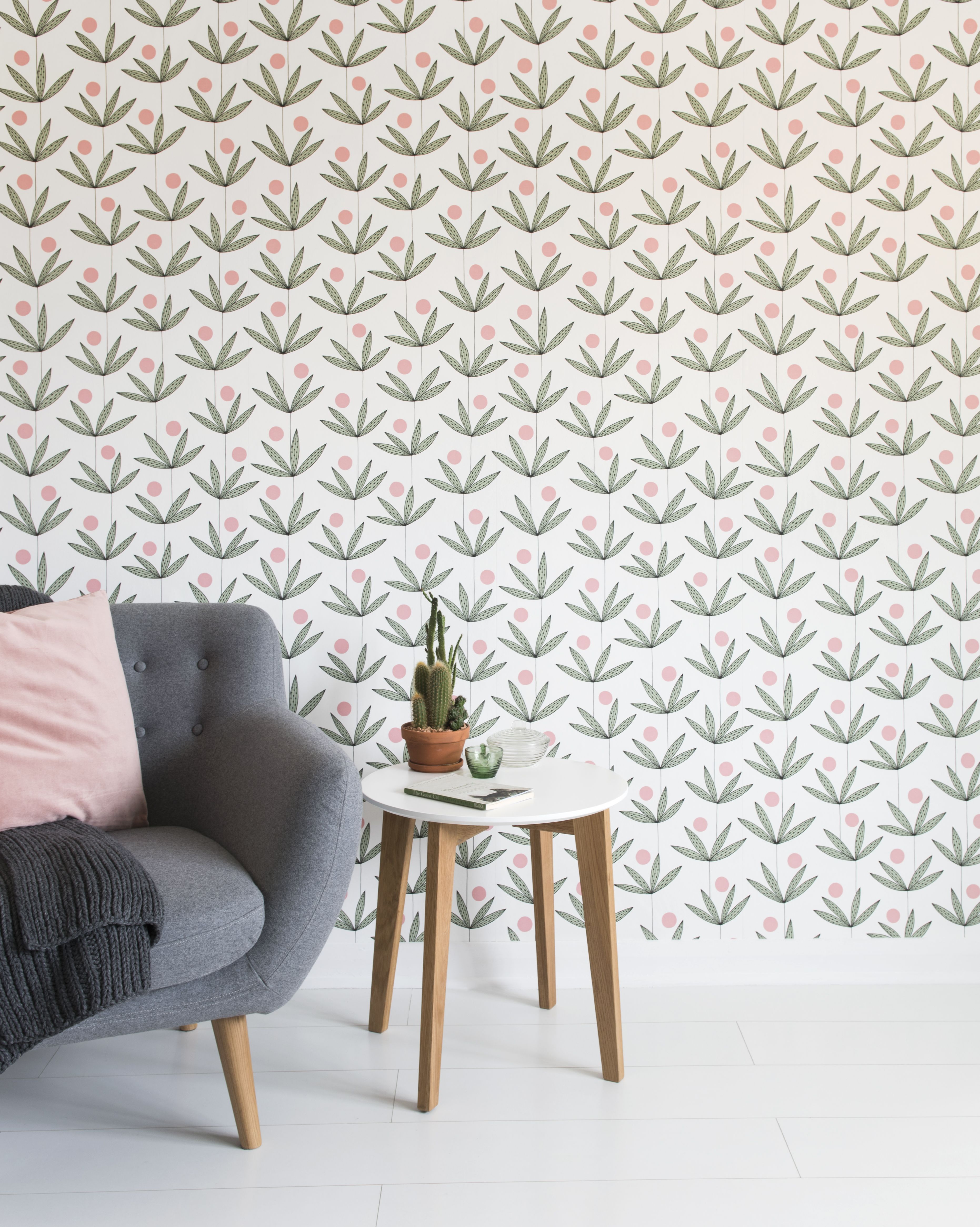 Palm Tree Glades In Kinfolk Collection Print Wallpaper