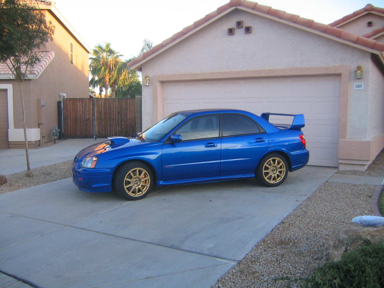 Subaru Impreza Wrx Sti Is A Blue Car For Sale